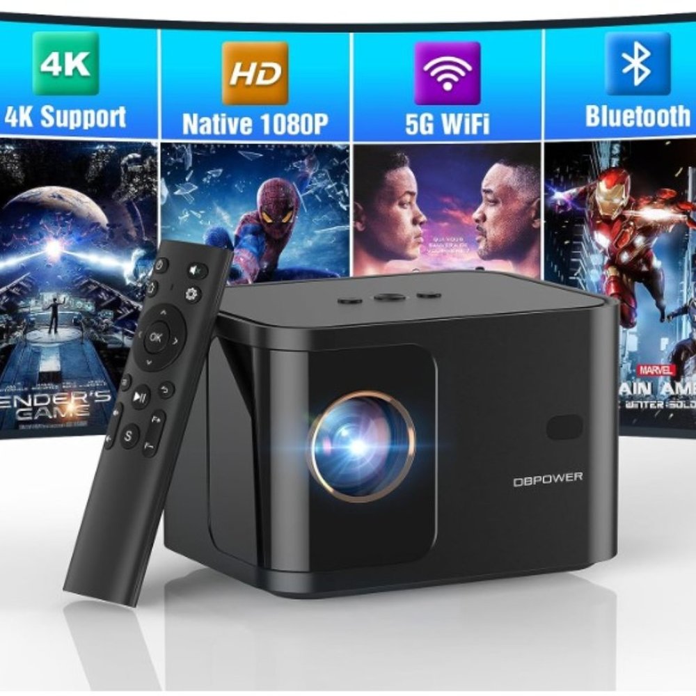 DBPower H89 HD 5G WiFi Mini Bluetooth Projector